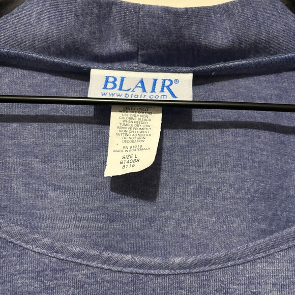 Vintage Blair 2-in-1 Cardigan Top Set Long Sleeve Open Front Pullover Large - Picture 2 of 12